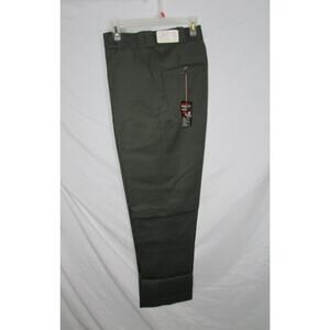 Mr 2 Ply Uniform Pants Work Wear Dark Green Dead Stock NWT Size 34 x 30